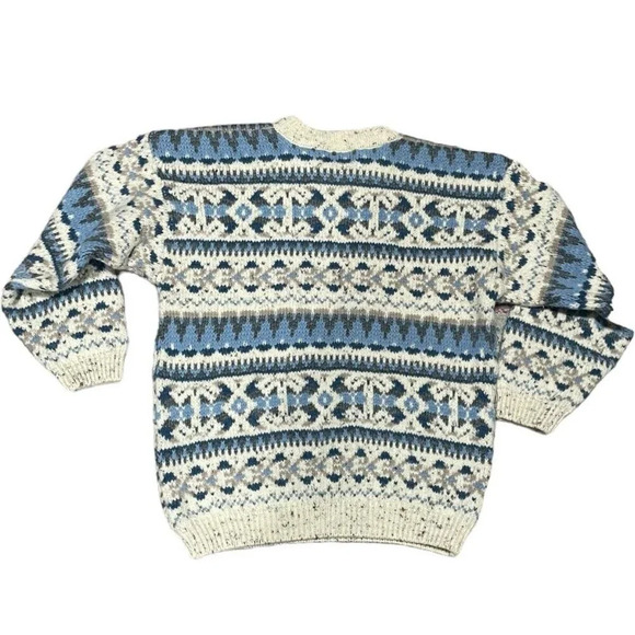 Vintage Eclypse Grandpa Crew Neck Wool Blend Sweater size Medium made in England - Picture 6 of 14